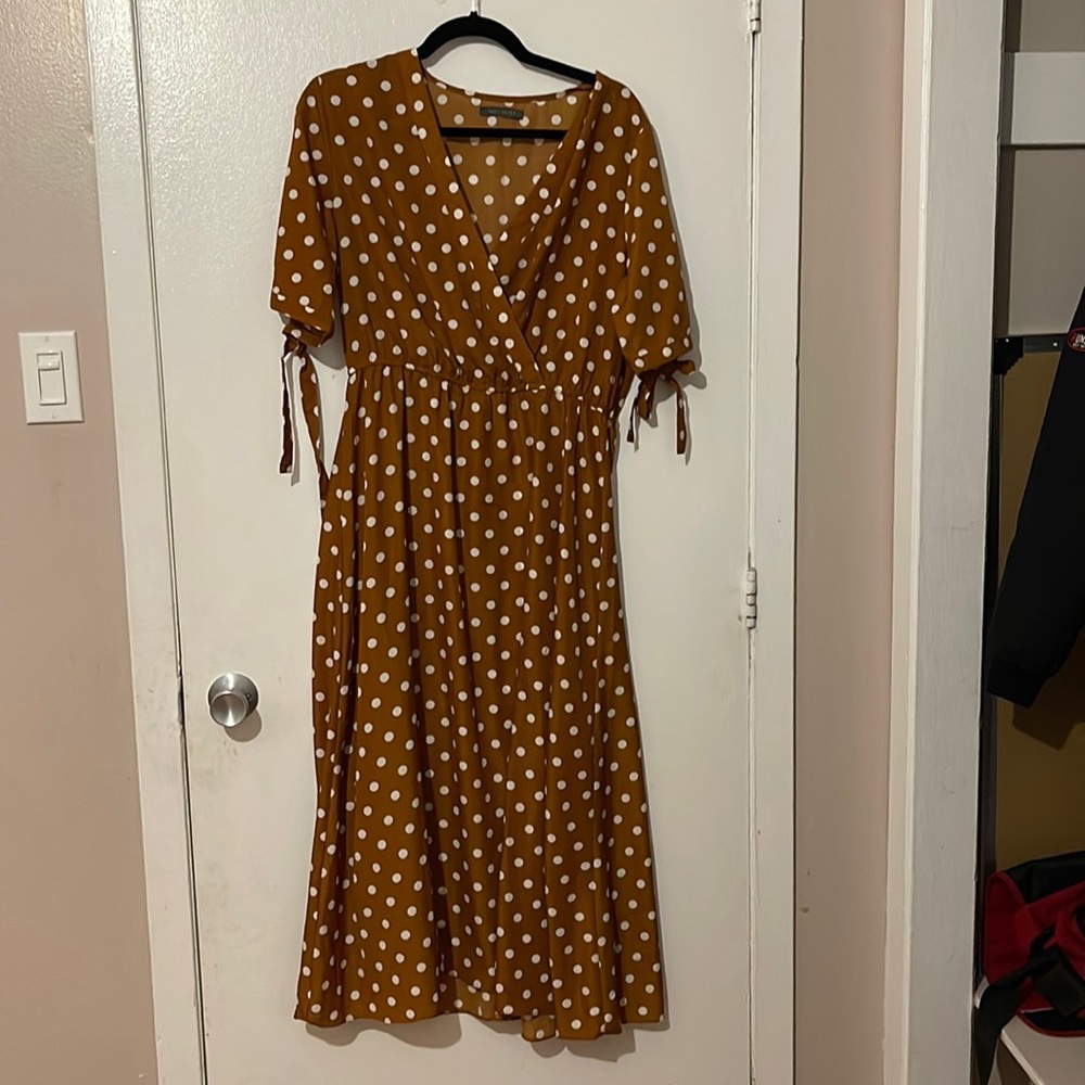 Polka dot dress.